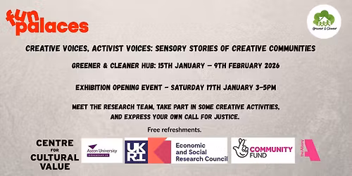 Creative Voices, Activist Voices: Sensory Stories of Creative Communities