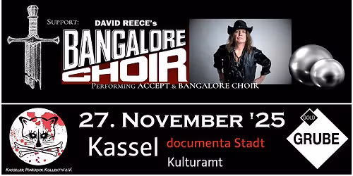 GIRLSCHOOL + ALCATRAZZ + DAVID REECE\u2019S BANGALORE CHOIR @ Goldgrube Kassel