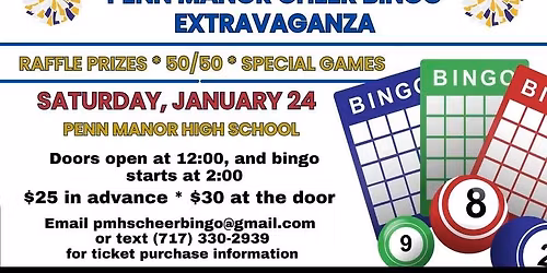 PMHS Cheer Bingo