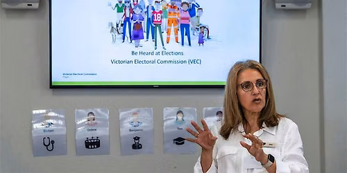 Voter education session