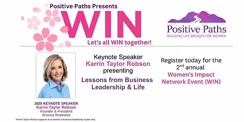 Positive Paths Annual WIN Event