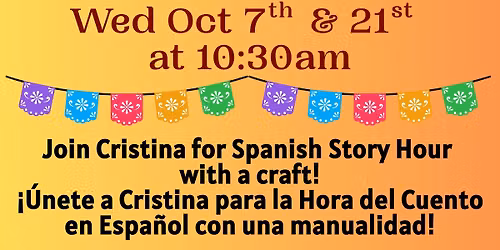 Spanish Story Hour with Cristina - Hora de Cuentos en Espa\u00f1ol con Cristina