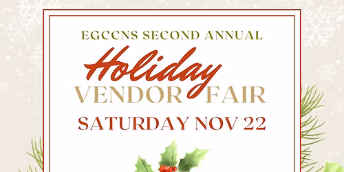 EGCCNS Holiday Vendor Fair 