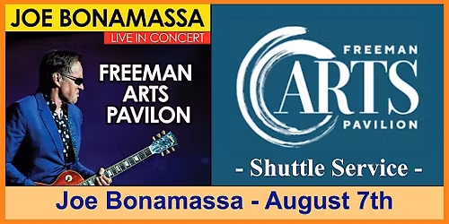 Roundtrip Travel to Joe Bonamassa at the Freeman Arts Pavilion