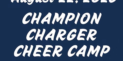 Champion High School Charger Jr Cheer Camp