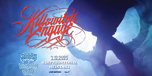 Killswitch Engage (US) + special guests, Kulttuuritalo, Helsinki 3.12.2025
