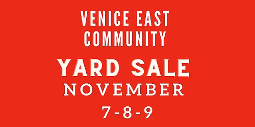 Venice East Community Yard Sale