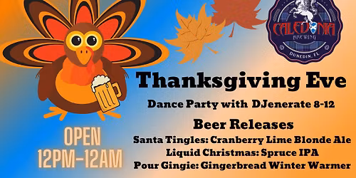 Thanksgiving Eve Dance Party and Beer Releases (+ Toy Drive)