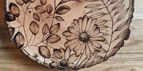 Woodburning Art: Wildflowers