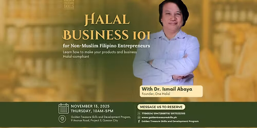Halal Business 101: For Non-Muslim Filipino Entrepreneurs and MSMEs