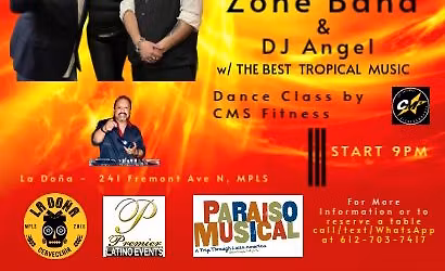 Salsa Bachata at La Do\u00f1a 3rd Friday Ft TZO