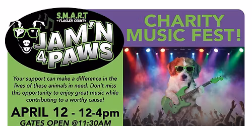 2nd Annual Jam'n 4 Paws Music Fest