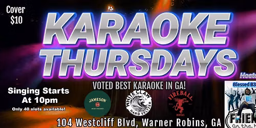 KARAOKE THURSDAYS at Friends On The Hill Warner Robins, Ga