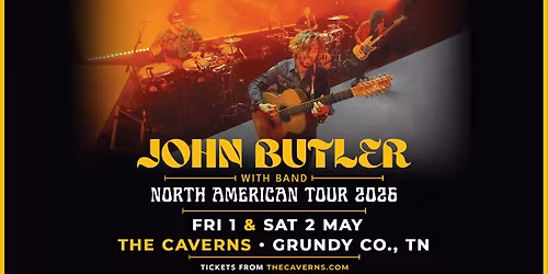 John Butler with Band in The Caverns - 2-Nights