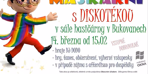 D\u011btsk\u00e9 ma\u0161karn\u00ed s diskot\u00e9kou