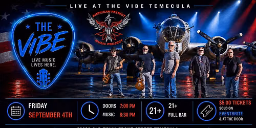 THE AMERICAN PATRIOT MUSIC PROJECT. LIVE AT THE VIBE.