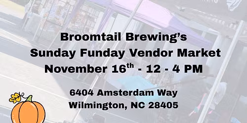 November Sunday Funday Vendor Market