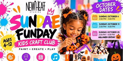 Sundae Funday: Kids Craft Club at New Heat Studios