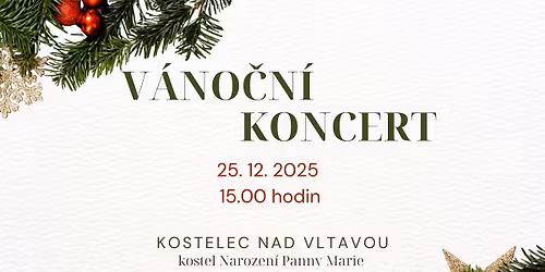 V\u00e1no\u010dn\u00ed koncert v Kostelci nad Vltavou 2025