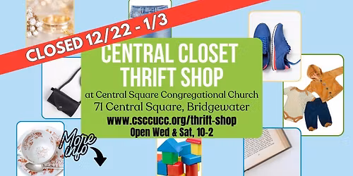 Central Closet Thrift Shop at CSCC
