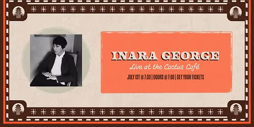 Inara George Live at The Cactus Cafe!