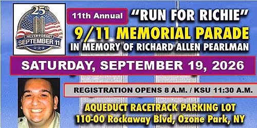 25th Anniversary  9\/11 Memorial "Run for Richie" Motorcycle Parade