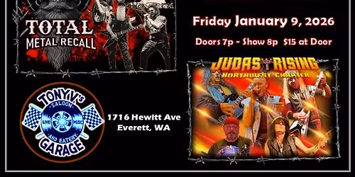 LIVE AT TONY V's: Total Metal Recall & Judas Rising!