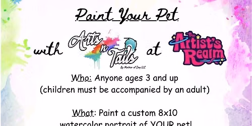 Watercolor Pet Portraits with Arts N Tails
