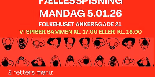 Byens hyggeligste f\u00e6llesspisning med 2 retters menu