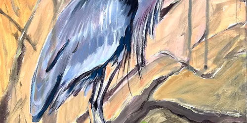 Blue heron painting Class at HILLTOP
