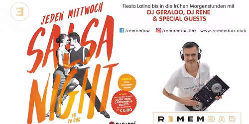 \ud83d\udd25Fiesta Latina - Salsa Night in der Remembar - RE-OPENING\ud83d\udd25