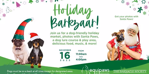 The Holiday Barkzaar! Pup-Friendly holiday shopping for a good cause!