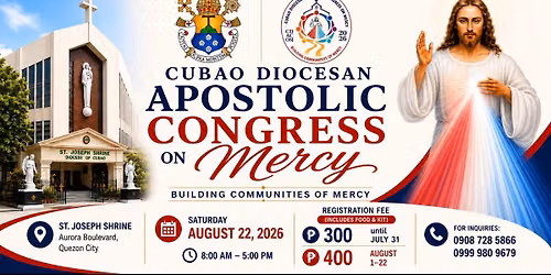 Cubao Diocesan Apostolic Congress on Mercy 2026