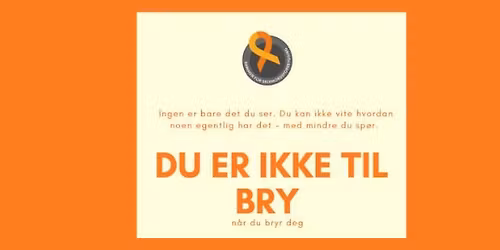 Snakk om Selvmord - du er ikke til bry n\u00e5r du bryr deg