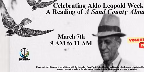 Celebrating Aldo Leopold Week: A Reading of "A Sand County Almanac"