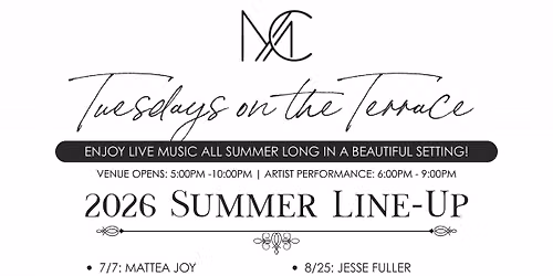 Tuesdays on the Terrace, Summer Music Series