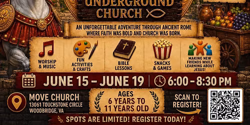 Vacation Bible School- Paul and the Underground Church