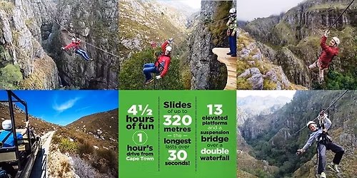 \ud83c\udf3fFully Booked! 4h1\/2 Cape Canopy Zipline Tour & Fynbos Exp- No Exp Required to Join