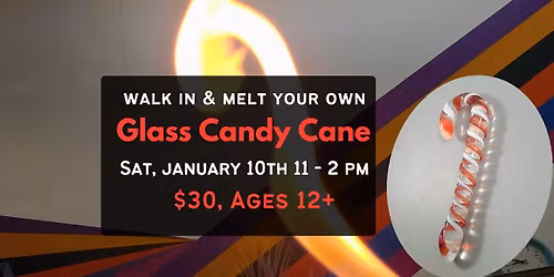 Melt Your Own Mini Glass Candy Cane