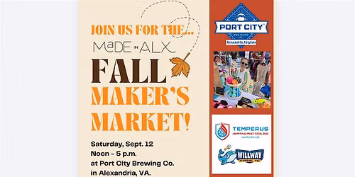 Made in ALX Maker's Market at Port City Brewing Co.