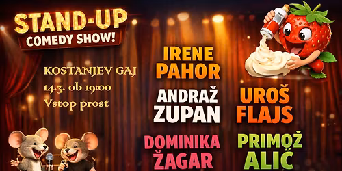 STAND UP open MI\u0160KA v Kostanjevem gaju!