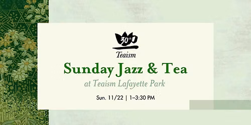 Sunday Jazz & Tea: November