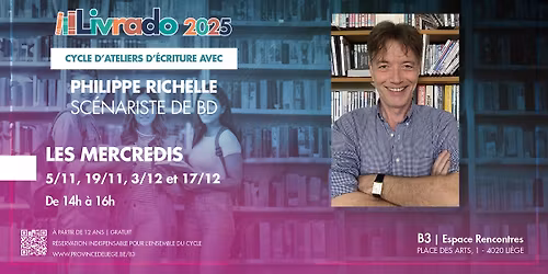Cycle d\u2019ateliers d\u2019\u00e9criture avec Philippe Richelle