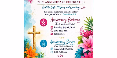 Capitol-Allentown Baptist Church 71st Anniversary Barbecue