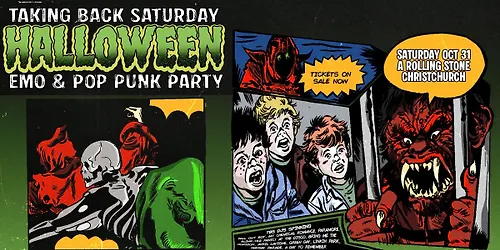 Taking Back Saturday Halloween Emo & Pop Punk Party - Christchurch