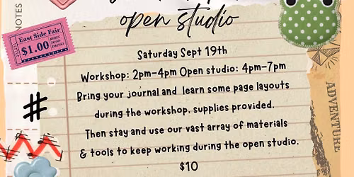 Junk Journal Workshop & Open Studio