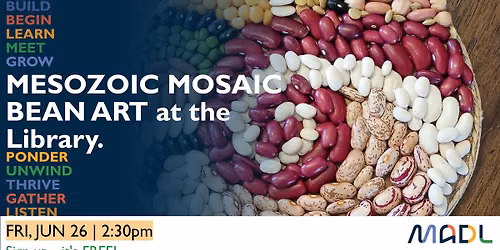 Mesozoic Mosaic Bean Art