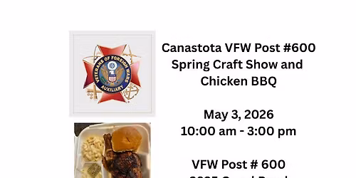 Canastota VFW # 600 Craft Show and Chicken BBQ