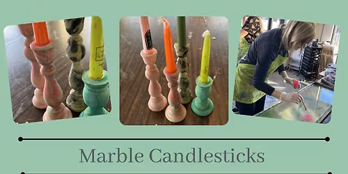 Create a Marbled Candle Stick Holders