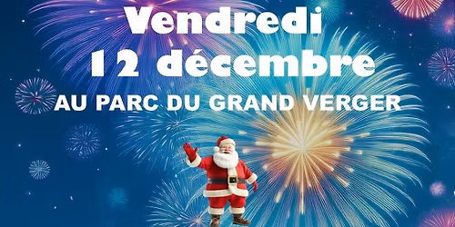 Feu d'artifice et village de No\u00ebl